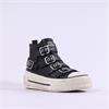 ASH Rainbow Buckle Strap Hi Top Trainer - Black